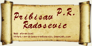 Pribisav Radošević vizit kartica